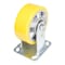 Vestil Polyurethane Rigid Caster 5 In. Diameter x 2 In. Width 595 Lb. Capacity Yellow/Gray CST-PY-5X2PUA-R - alternate 5